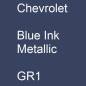 Preview: Chevrolet, Blue Ink Metallic, GR1.